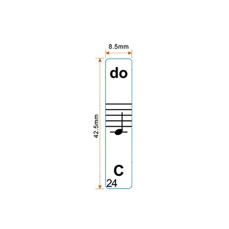 54/61/88 Key Piano Stickers Transparent Piano Keyboard Pvc Sticker Piano Stave