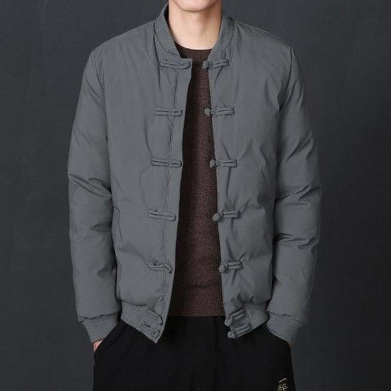 Winter Jacket Men's Short Padded Jacket Tang Suit Middle Aged Elderly Dad Wear Small Jacket Men's Jacket Trend