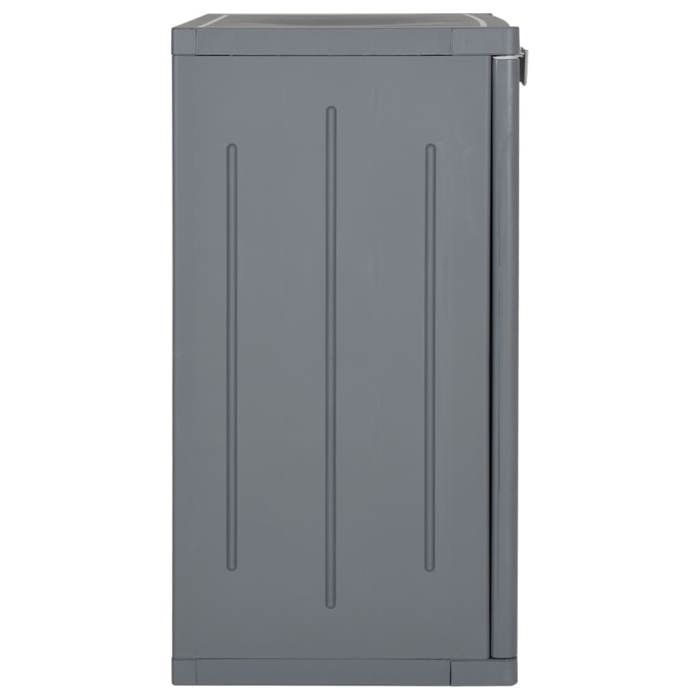 VidaXL Garden Storage Cabinet Grey 65x45x88 Cm PP Rattan 364062