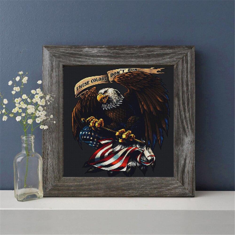 Full Square 5D Diamond Painting Eagle DIY Diamond Embroidery Animal Rhinestone Picture Cross Stitch Decoration