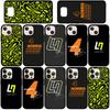 Phone Case for iPhone 17 16 15 Plus XR Huawei P30 P20 Lite Redmi Note 14 12 11 13 Pro Max OPPO A60 A80 A40 A38 F1 Number Funda No 4 No4 Supercar Cover