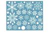 1 folha de adesivos de vidro estáticos de floco de neve, decoração de feliz Natal, decoração para casa, adesivos de janela de floco de neve, papel de parede de ano novo