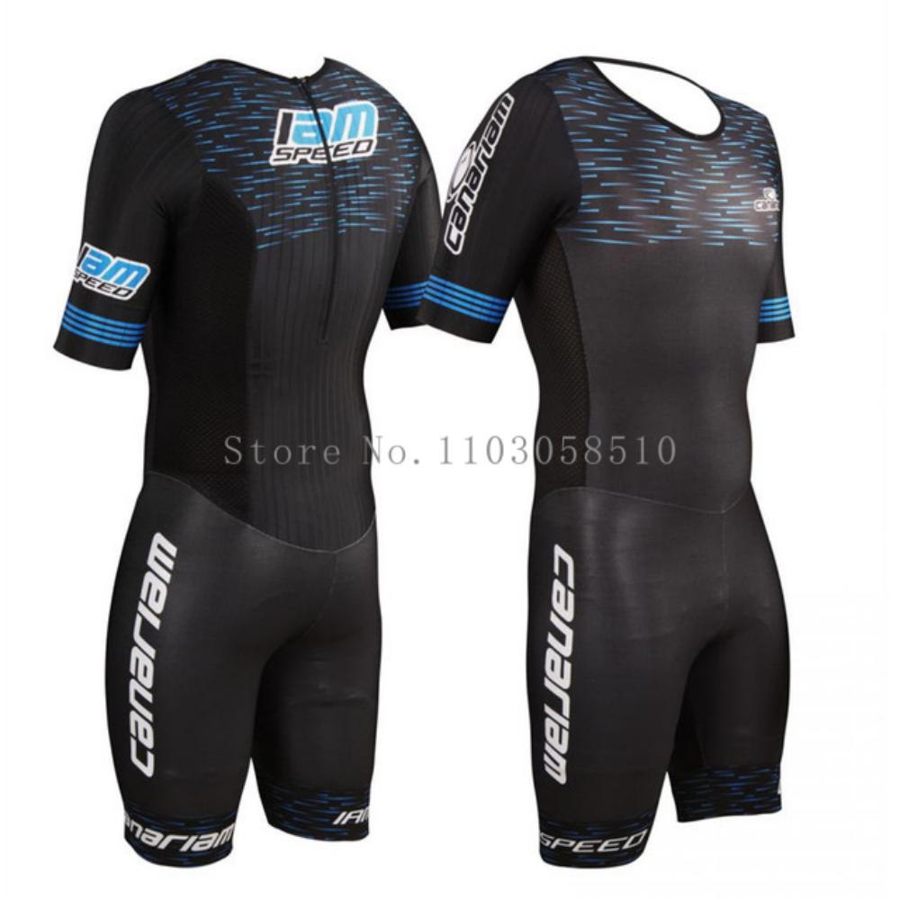 Canariam Men's Skate Suit Roller Skate Speed Race Fast Skat Speed Skats Ciclismo Skating Jumpsuit Pro Team Tights Skinsuit 2025