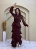 European Elegant Winter 2025 Soft Flowing Long Sleeve Dress