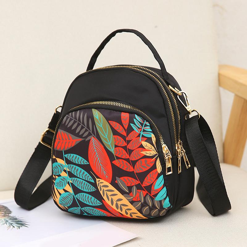 Three-purpose Ladies Shoulder Multi-Purpose Mini Small Backpack Oxford Cloth Messenger Bag