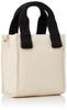 Lee Mesh Thick Cotton Mini Shoulder Mesh Lunch White 2-Way Tote, II, Canvas, Small, Tote, 2-Way Bag, Handle, Bag, Commuting, School, Leisure,