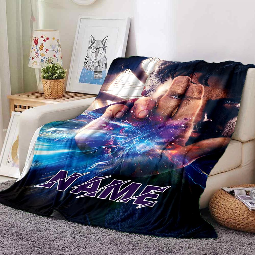 Custom Name "Spider-Man: City Hero" Blanket for Couch & Bed, Plush Cozy Fuzzy Blanket Super Soft & Warm Blankets for Fall and Winter. 0908170
