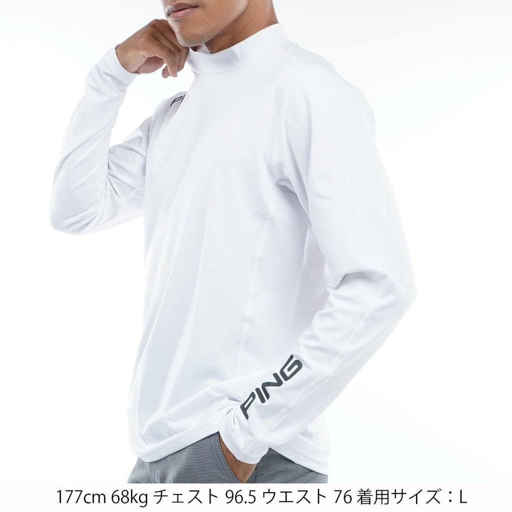 Long Sleeve High Neck Shirt Golf Innerwear L [Pin Apparel] Men's [AddElm Series] (ADD.03 Technology) / / 621-3266801 030_White