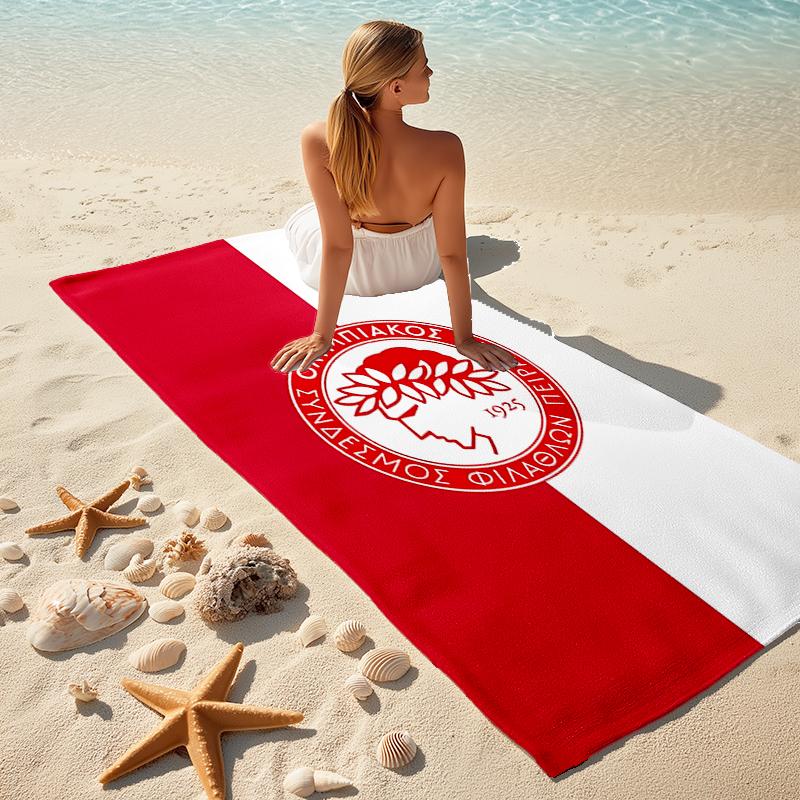 1pc Football Team (64) Beach Towel, Comfortable and Thick, and Swimming/Bath/Picnic/Camping Towel, Suitable for Seaside Beaches
