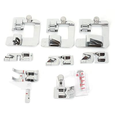 8 Parça Dikiş Makinesi Pres Takımı Düz Etek Pres Ayağı Takımı Dikiş Makinesi Aksesuarları