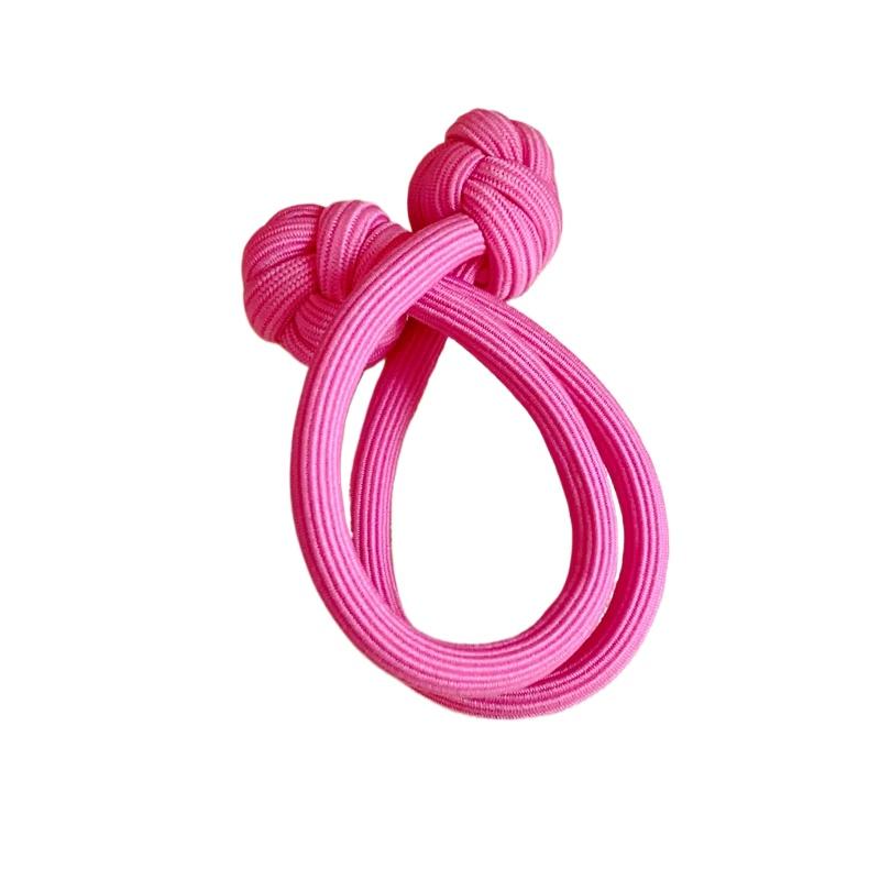Colourful Knotted Hair Rope Elastic Hair Bands Ties Scrunchie Hairbands Double Knot Women Bow Ponytail Holder Hair Accessories