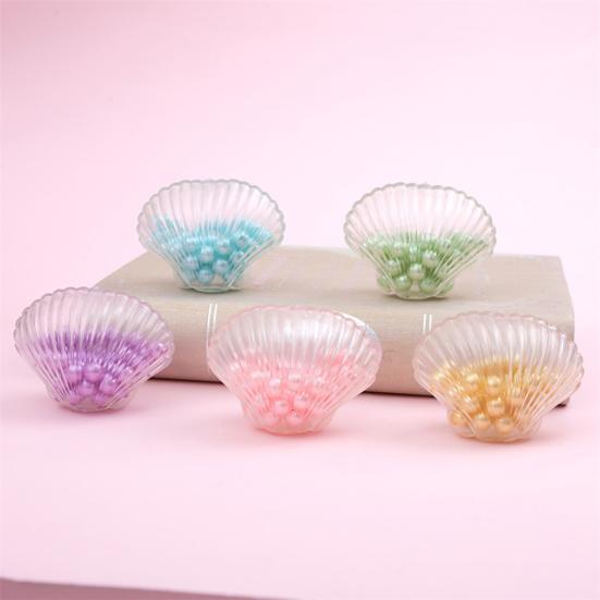 Stress Relief Milk Tea Toy Slow Rising Bead Filled Shell Cat Paw Geometry Squeeze Pinch Toy Focus Aid Anti-anxiety Hand Relaxation Toy