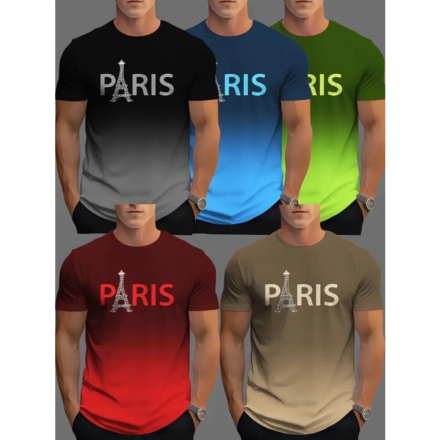 

Men s Novelty T-shirt 5pcs Set S