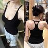 Summer 2026 Women's Halter Neck Camisole: Slimming Waist, Padded Bra, Anti-Side-Boob, Beautiful Back Design