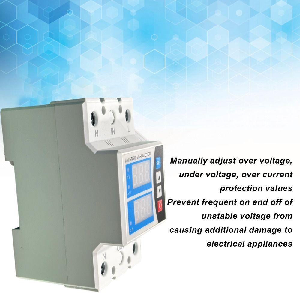 Two Display Voltage Protective Device Self Resetting Current Limit Protector Circuit Safety