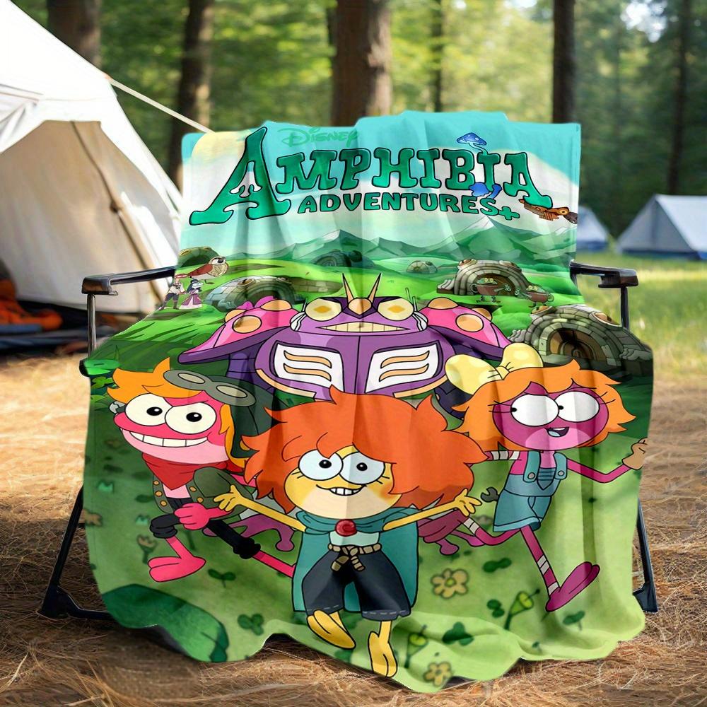 1pc, Adorable Anne Boonchuy and Friends Themed Cartoon Blanket Seasonal Home Decor Gift for Family and Friend Soft Throw Blanket, Outdoor, Living
