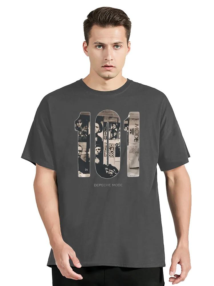 

LE Depeche Cool Mode 101 Graphic Fitness T-shirt Cotton Tops Tees Men s Clothing Oversized Unisex Tshirt Streetwear Tshirt Soft 2XL