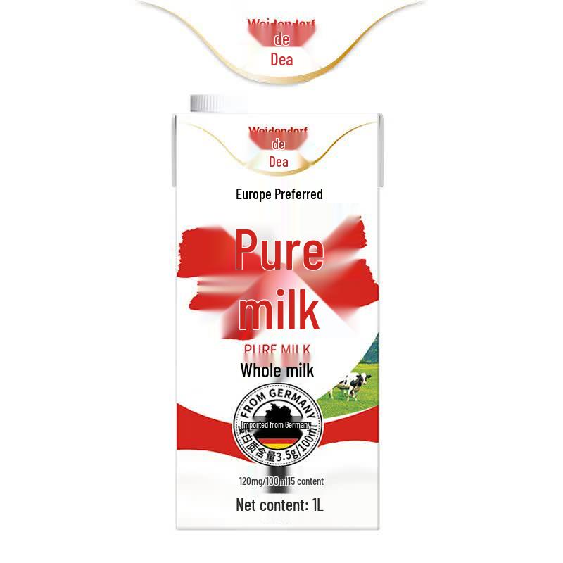 Weidendorf German Imported High-Calcium Whole Milk (1L x 8)