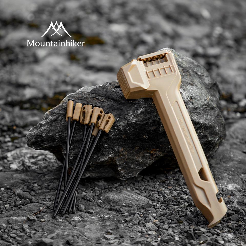 Mountain Guest Multi-Functional Camping Hammer with Ground Stake for Tent & Tarp