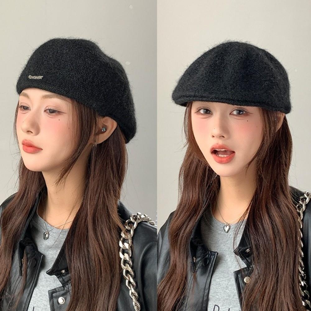

Retro Beret Hat Keep Warm Duck Tongue Cap New Flat Cap Women