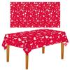 Plastic Valentine's Day Tablecloth Waterproof Table Cover New Disposable Tablecloths  Wedding