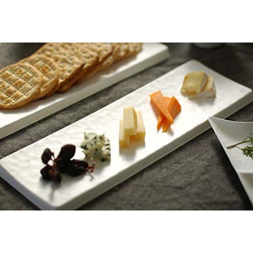 WASARA Long Plates, White, 30cm, 6 Pieces, DM-014R