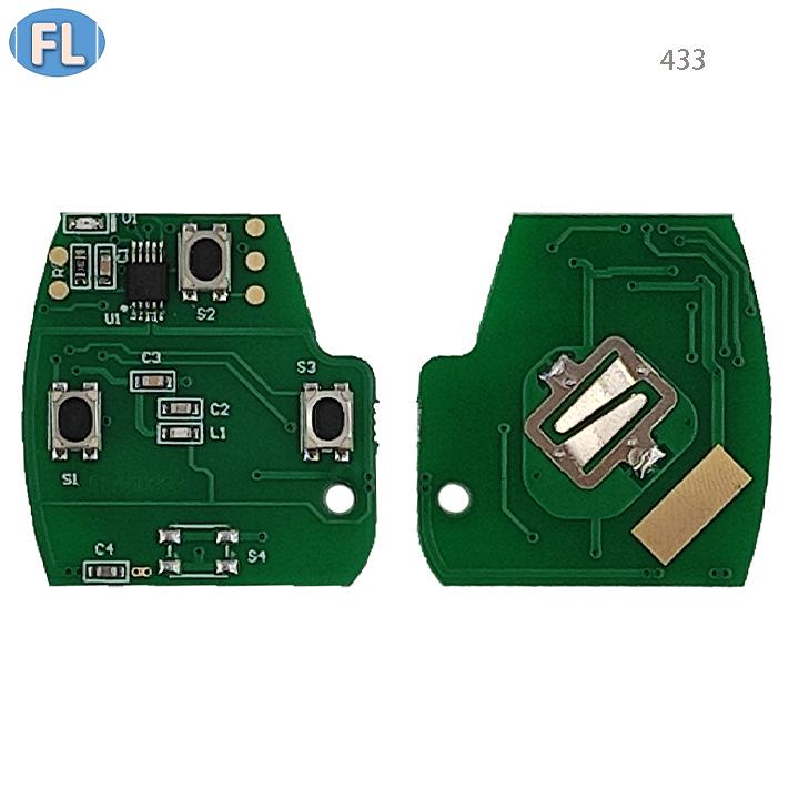 Honda 2.3 Gerader Griff 3-Tasten Fernbedienung 433MHz