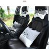 Updated Cartoon Headrest Pillow Charming Headrest Plush Cartoon Animal Car Lumbar Support Pillow Creative Car Neck Pillow Accessories