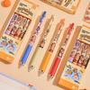 New 4Pcs/Box Capybara Black Ink Ballpoint Pen Cartoon Quick-Drying Gel Pen Office Accessories Stationery Supplies Stationery