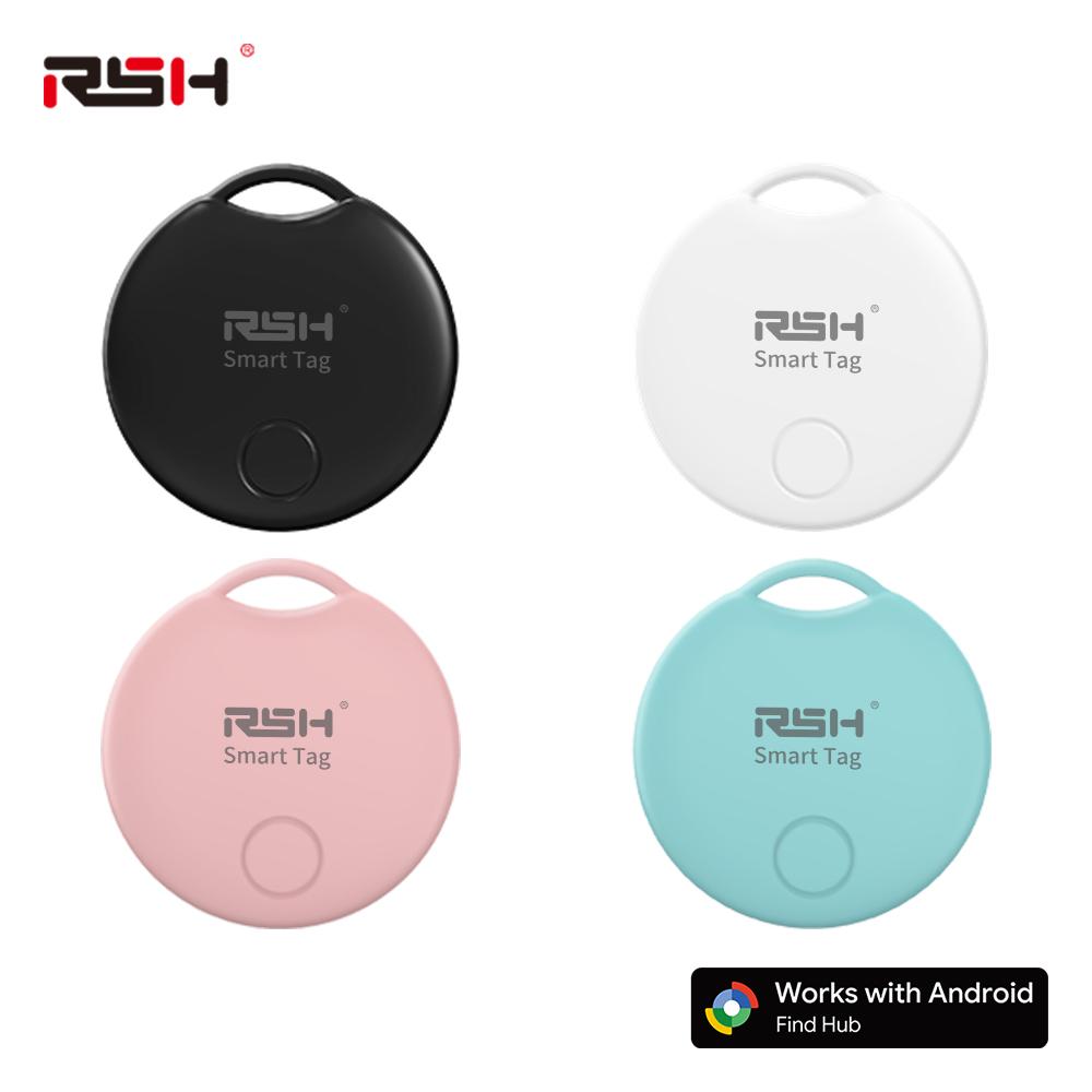 RSH 4PCS Android Tracker Work With Google's Find Hub App Navigation Locate Key Bag Finder for Samsung Xiaomi Pixel Smart Tag GMS