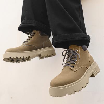 Europäische Station Klassische Gelbe Stiefel Herren Dicksohlige Britischer Stil Martin Stiefel High-Top Tooling Stiefel Internet-Berühmtheit 5599-T