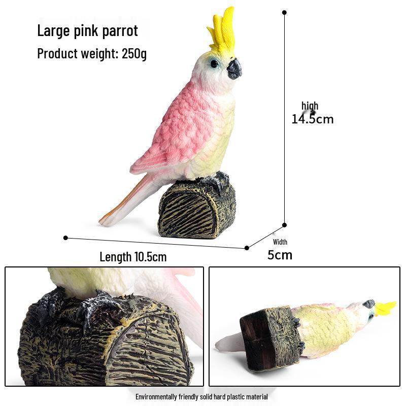 Children's Animal Simulation Toy Set: Eagle, Falcon, Secretary Bird, Owl Figurines