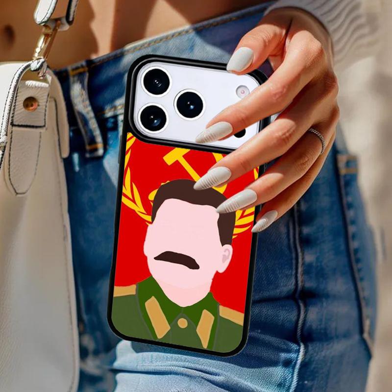 Soviet Union Leader Stalin Phone Case For iPhone 17 Air 14 15 13 12 Max Cover For Apple 16e 11 Pro Max Plus Coque