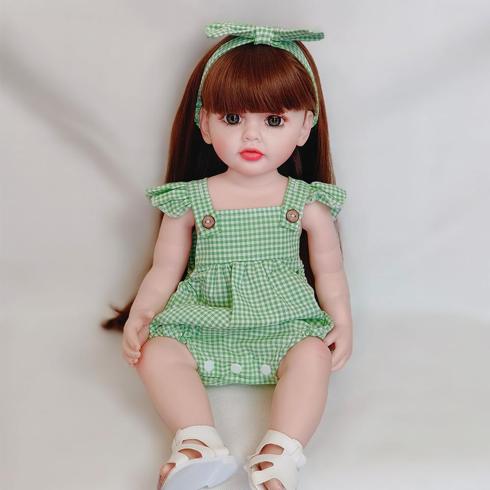 55 cm Reborn Puppen Volle Körper Silikon Wasserdichte Reborn Baby Realistische Neugeborenen Puppen Echte Puppe Für Kinder Weihnachten Geschenk
