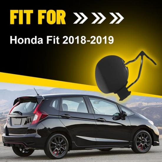 1PCS Black Front Bumper Tow Hook Eye Cover Cap Accessory Fit Honda Fit 2018-
