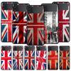 England UK Flags Phone Case For Samsung Galaxy Z Flip3 Flip4 Flip5 PC Bumper Shell For Z Flip 3 4 5 Black Hard Folding Cover