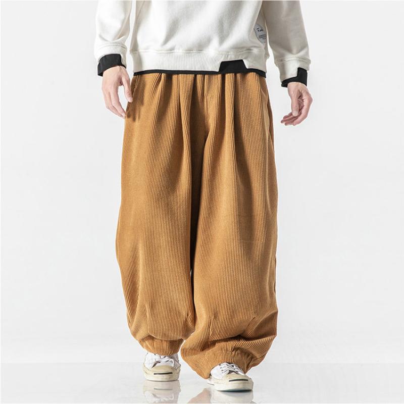 Pantaloni casual in velluto a coste Streetwear Pantaloni a gamba dritta Moda Uomo Donna Pantaloni lunghi Larghi Maschili Pantaloni della tuta oversize