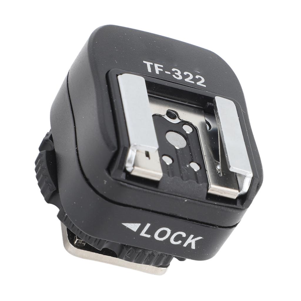 Flash Hot Shoe Sync Adapter with Extra PC Sync Port Pure Copper Interfac TTL Flash Hot Shoe Converter for Nikon Camera