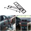 Carbon Fiber Central Console CD AC Cover Trim For BMW 3 Series E46 1998-2005