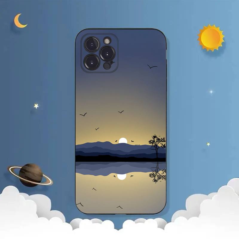 Landscape Phone Case For iPhone Samsung Galaxy Redmi Xiaomi Oppo OnePlus Note S A 7 8 9 10 11 12 13 14 20 21 22 23 53 54 Pro Max Plus Ultra TPU Soft