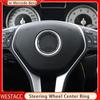 Auto Lenkrad Mitte Emblem Kreis Aufkleber Ring Abdeckung Trim für Mercedes Benz GLE CLA GLA W205 W213 W246 C117