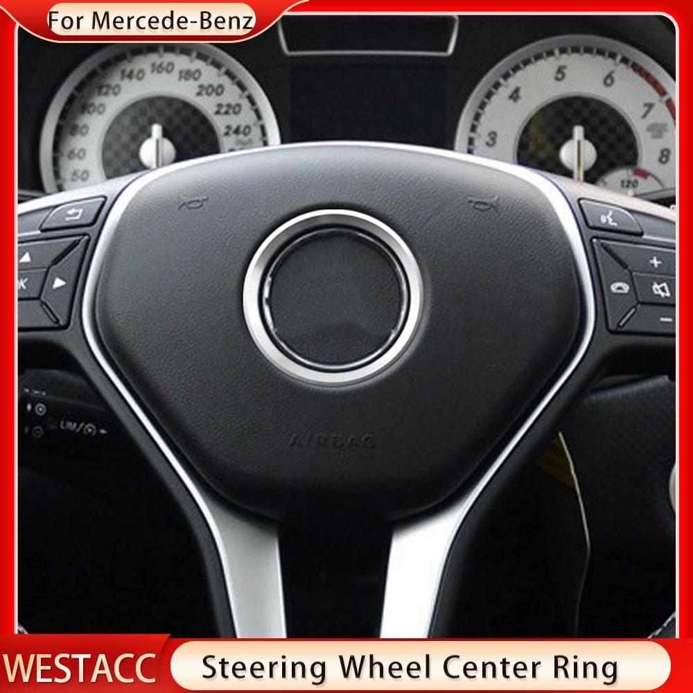 Emblema centrală a volanului autovehiculului autocolant cerc pentru acoperirea inelului pentru Mercedes Benz GLE CLA GLA W205 W213 W246 C117
