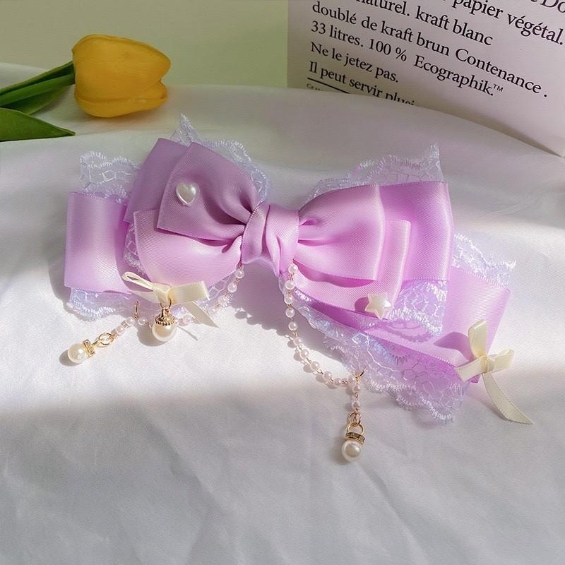 Girl Bow Hair Clips Headwear Hairpins Hair Accessories Pink Claw Hair Clip Sweetg Srtyle Kawaii Hair Accesorios Jk Clips