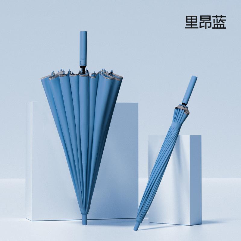 New Japanese and Korean 24-bone umbrella, enlarged and reinforced long-handled umbrella, large automatic rainstorm special wind-resistant double
