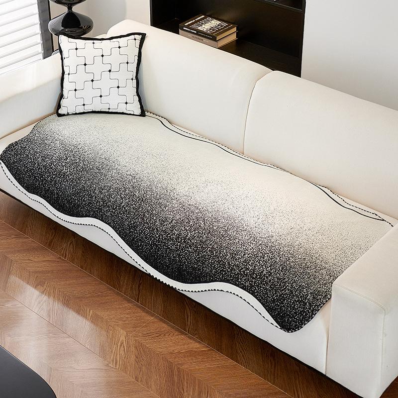 Irregular Chenille Sofa Cushion Four Seasons Universal Non-Slip Cushion Special-Shaped High-Grade Gradient Color Lazy Style Cover Cloth
