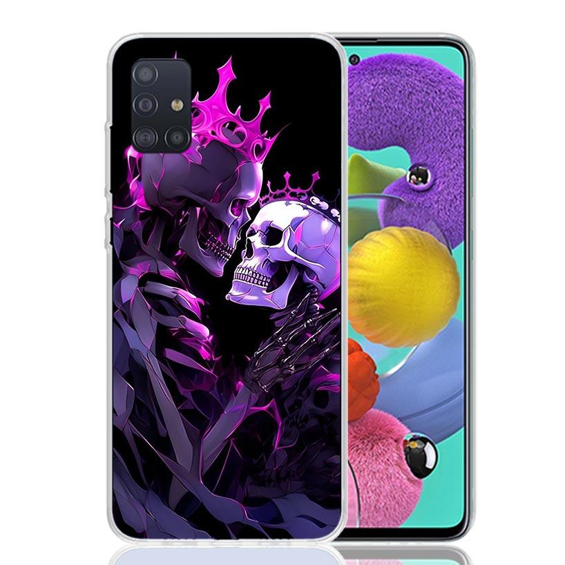 

Anatomy Skeleton Heart Lovey Kiss Phone Case for Samsung Galaxy A52 A51 A50S A12 A22 A32 A72 A10S A30S A31 A71 Note 20 Ultra 10 Samsung A02S