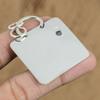 Natural Silver Druzy Gemstone Pendant Gray 925 Sterling Silver Indian Jewelry
