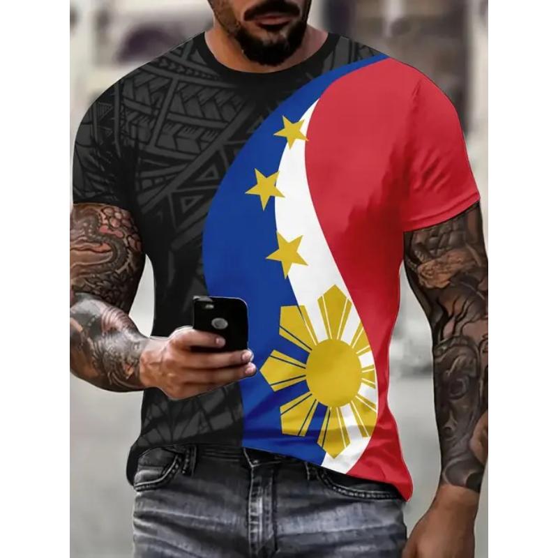 Casual Versatile Top Fashionable Simple Men's Short Sleeves T-Shirts Men’s