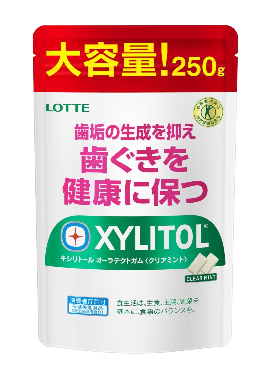 

Lotte Xylitol Auratec Gum, большой пакет 250 г Clear Mint