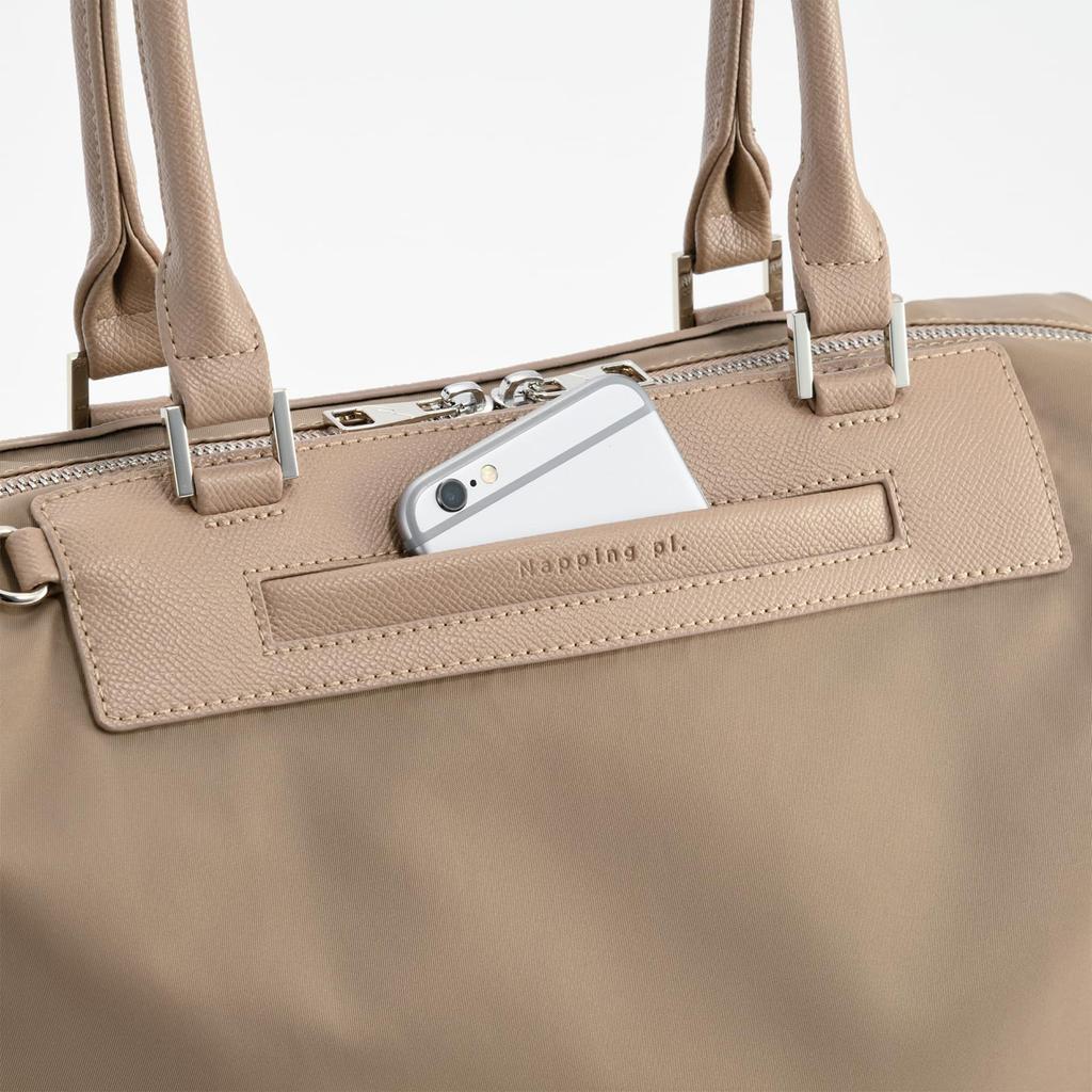 Und Luno Nylon Tragetasche A4 Aufbewahrung 2WAY Kann für den Weg zur Arbeit oder Schule verwendet werden 15582 Greige [Doppel Tag/Nacht] An/Aus Nr.15582 Damen